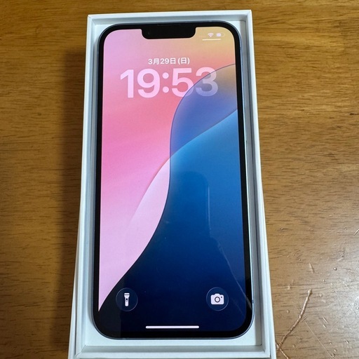 【美品】iPhone 14 ブルー 128GB SIMフリー 付属品完備（箱・ケーブル付）