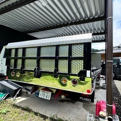 三菱　キャンター　旧車　丸目4灯　昭和レトロ　デコトラ　車載車　FE214の画像