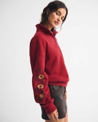 【新品】Abercrombie&Fitch 春節 サンデー ハーフジップ