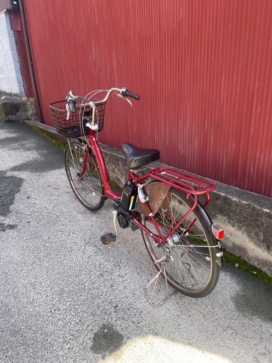 【京都発】京の楽チャリ　電動アシスト自転車　ブリヂストン　26インチ　子ども乗せOK