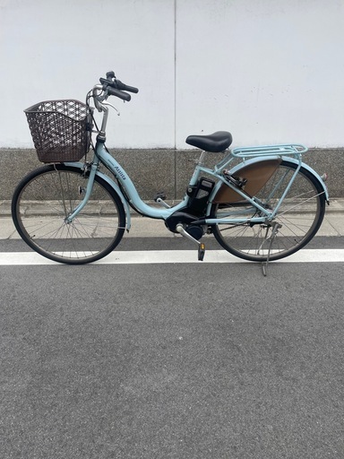 【京都発】京の楽チャリ　電動アシスト自転車　ブリヂストン　26インチ　水色