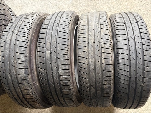 軽自動車に 社外アルミホイール夏タイヤセット 2024年製 155/65R14 4本 9分山 海外製
