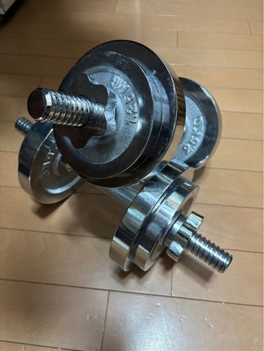 【美品】可変式ダンベル 20kgセット（10kg×2
