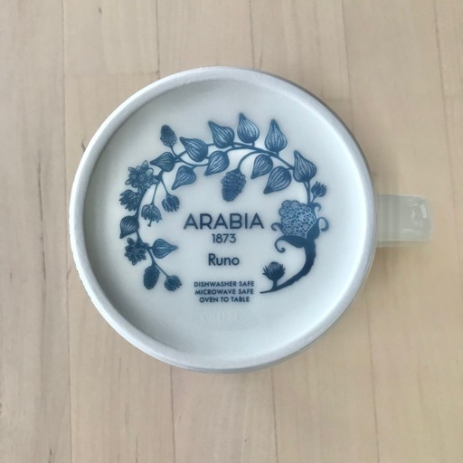 アラビア　ルノ　サマーレイ　ティーカップ&ソーサー　北欧　食器　夏　ヘイニ　植物
