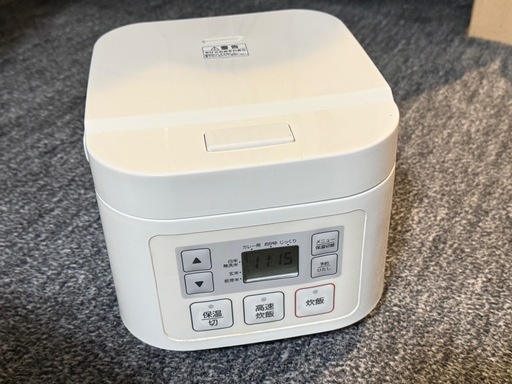 ★ジモティー割あり★3合炊飯器　ニトリ　SN-A5　2023年製　WH　 高さ(H)--cm× 幅(W)--cm× 奥行(D)--cm【joh4458】 ニトリ マイコン炊飯ジャー SN-A5 0.54L（3合炊き）コンパクト (ウィン