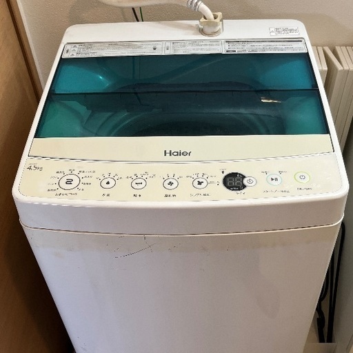 洗濯機】Haier 4.5kg 2018年製造 (ぽち) 向河原の生活家電《洗濯機》の