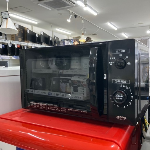 安心の6ヶ月保証つき！ZEPEAL電子レンジ2024年製500W【トレファク堺福田店】