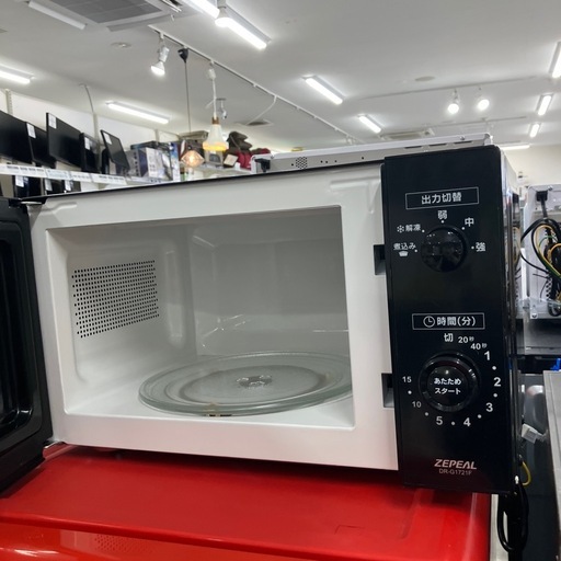 安心の6ヶ月保証つき！ZEPEAL電子レンジ2024年製500W【トレファク堺福田店】