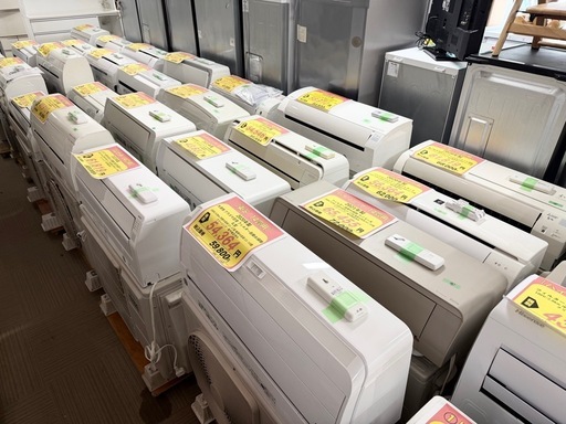 【在庫50台以上‼️】多数の在庫の中からお選び頂けます♪ 6畳用から20畳用までサイズ色々♪
