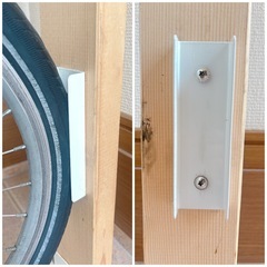 【お問い合わせ一旦中止】自転車壁直付け縦置きスタンド ※自転車はつきませんの画像