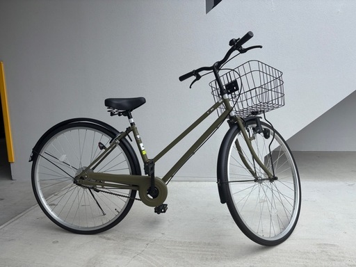 【決まりました】★博多区★1年未満ウェルビー中古自転車マットカーキ27インチ
