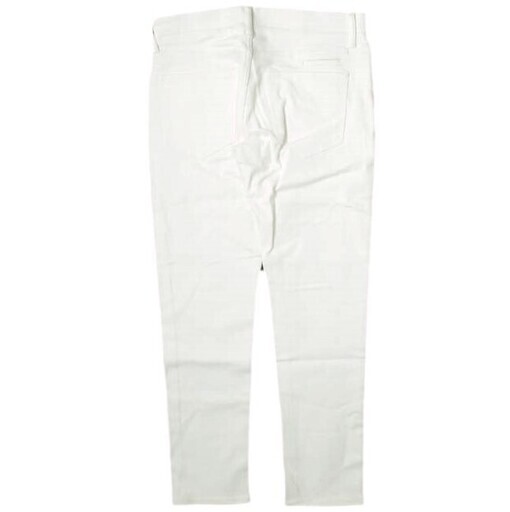 e JEANS イージーンズ 日本製 岡山児島 ストレッチテーパードホワイトデニムパンツ e-L805 26inch(3) WHITE ジップフライ ジーンズ ボトムス【新古品】【中古】【e JEANS】