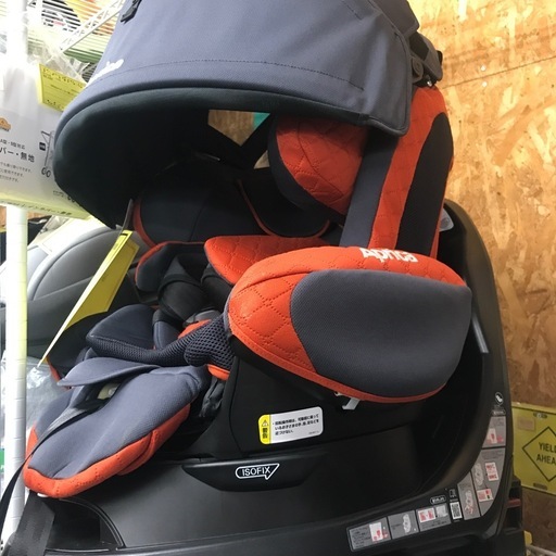 ジャングルジャングル貝塚店　チャイルドシート　アップリカ　車　子ども　用品　紺　オレンジ　安全　中古　貝塚市　二色浜