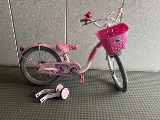 子供用自転車 18インチ ミニーマウス ディズニー (おやじー) 辰巳の