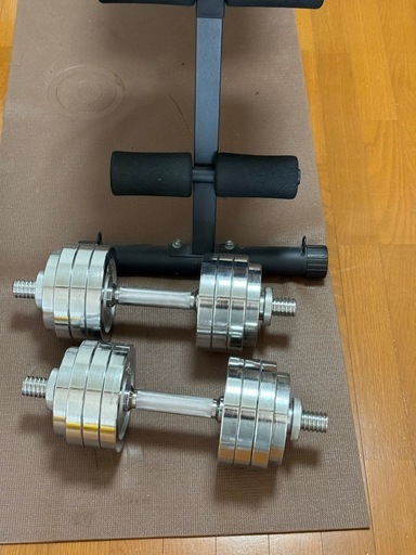 可変式ダンベル20kg×2 ベンチ台