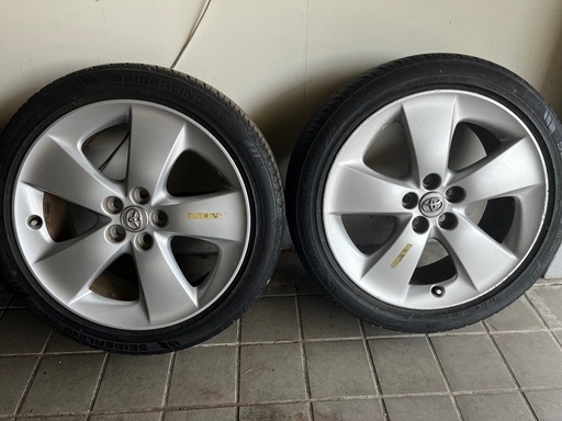 トヨタ純正30プリウス ツーリングホイール　4本タイヤセット 17×7J+50 PCD100 5穴 215/45R17
