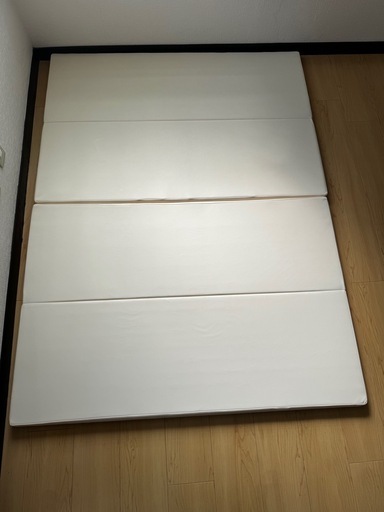 ベビー 折りたたみ プレイマット アイボリー 120cm×160cm厚さ4cm  