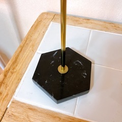 石×ゴールド アクセサリーホルダー キャンドル インテリア2点セットの画像