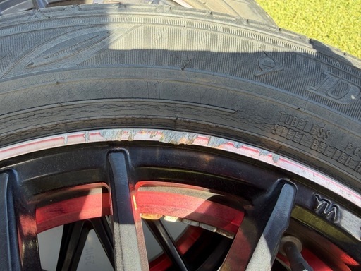 軽自動車　タイヤ付きアルミホイール