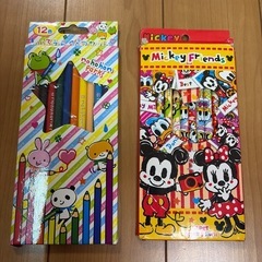 カラーペン　マジック　色鉛筆　ボールペン　ディズニー　まとめ売りの画像