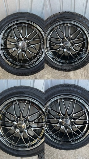【手洗い清掃済】17インチ アルミホイール＆タイヤ4本セット 215/50R17