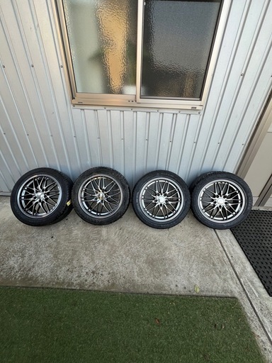 【手洗い清掃済】17インチ アルミホイール＆タイヤ4本セット 215/50R17