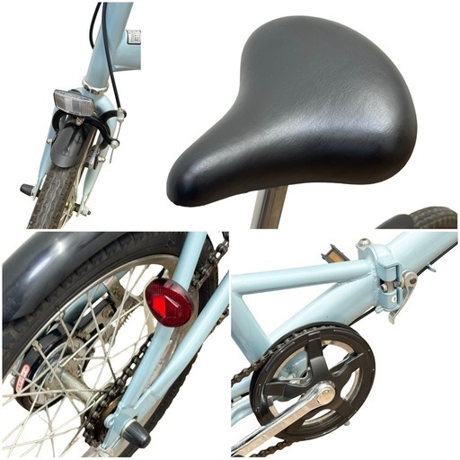 ◯折りたたみ自転車 折り畳み自転車 サックスブルー 水色 16インチ ミニベロ 小径車 持ち運び ライト付き 中古品 ジモティ姫路 ◯折りたたみ自転車 折り畳み自転車 サックスブルー 水色 16インチ