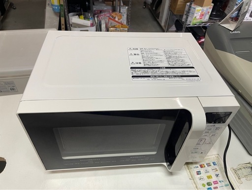 美品　HITACHI　日立　電子レンジ　HMR-FT183　2022年製　庫内フラット　ホワイト　100W/200W/500W/600W　稼働確認済　中古美品　④