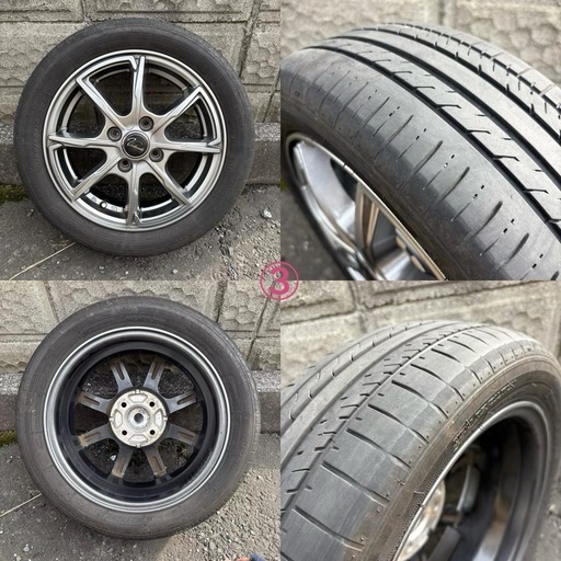 165/55R14 サマータイヤホイールセット4本