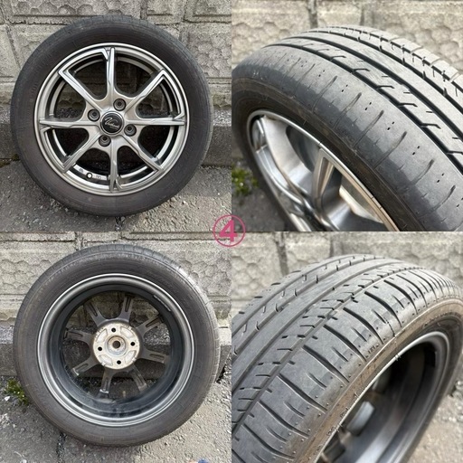 165/55R14 サマータイヤホイールセット4本
