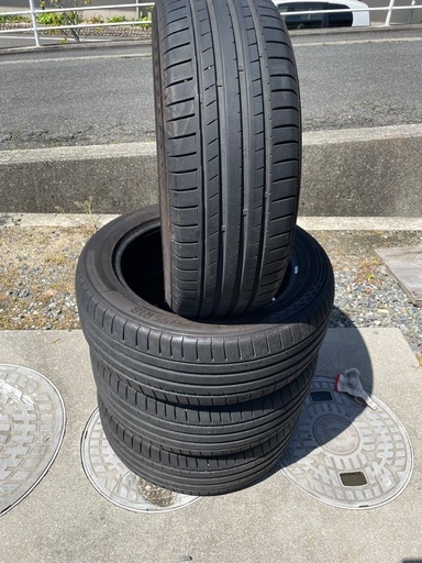 バリ山　225/55R18　9分山2本　8分山2本 タイヤ4本セット　2023年