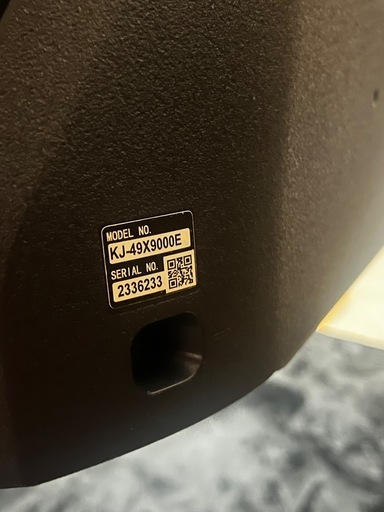 SONY  KJ-49X9000E   壁寄せスタンド付き 17年製