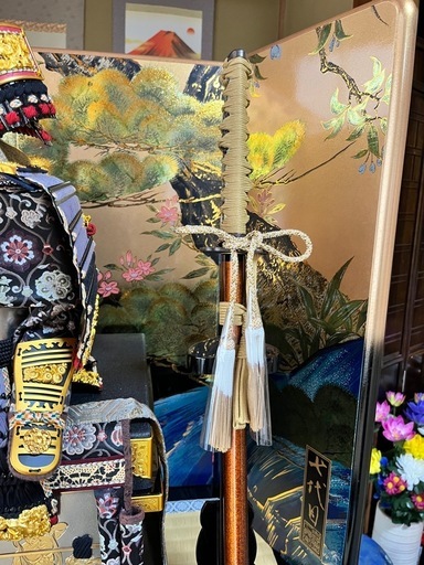 最高級【久月】七代目当主監製 正絹縅 彫金仁王大鎧 五月人形 フルセット（定価約50万円）鯉のぼりおもちゃ子供