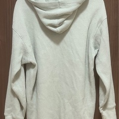 UNIQLO レディース ワッフル生地 フード付きパーカー S ミントグリーンの画像