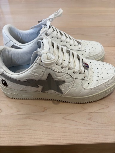 BAPESTA スニーカー ホワイト グレー ベイプスター　BAPE ベイプ