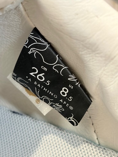 BAPESTA スニーカー ホワイト グレー ベイプスター　BAPE ベイプ