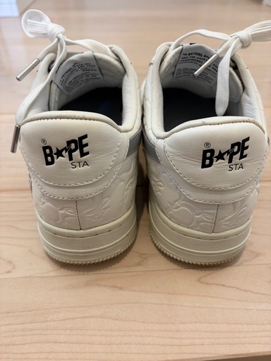 BAPESTA スニーカー ホワイト グレー ベイプスター　BAPE ベイプ