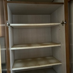 食器棚　大サイズ　ナチュラルウッド　家電なしの画像