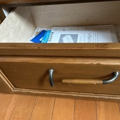 食器棚　大サイズ　ナチュラルウッド　家電なしの画像