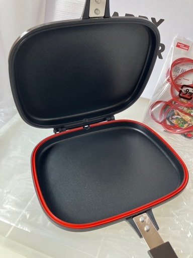 ★新品未使用！ロッピング ハッピークッカーグルメパン 直火対応（パッキン2個/取扱説明書/箱付き/定価6980円） Amazon | 【HAPPYCOOKER公式】【IH/直火・ガス火対応】 両面フライパン 