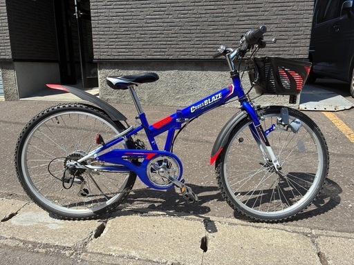 M-824F-BL 自転車 MTB 24インチ (kazu) 小樽の折りたたみ自転車の中古 