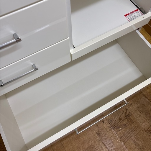 【ジャングル深井店】2枚扉 食器棚 白 キッチン家具 家具 堺市 深井 【FU568】
