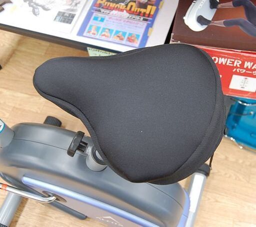 アルインコ プログラムバイク AFB6016 幅45×奥88×高115cm 動作確認済み 電源コード・マット付き ALINCO エアロバイク 自転車漕ぎ エクササイズ ダイエット トレーニング フィットネス 足腰 運動不足 札幌市 清田区 平岡