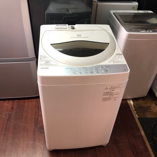 TOSHIBA 東芝電気洗濯機　5.0kg AW-5G6 ST