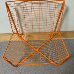 【美品】1人用ソファ SKÅLBODA（IKEA）オレンジ 5000円の画像