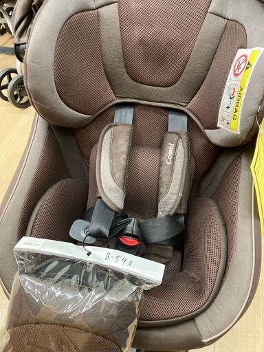 A-1933【リユースのサカイ野々市店】チャイルドシート コンビ クルムーヴスマートISOFIX 茶※クリーニング済み