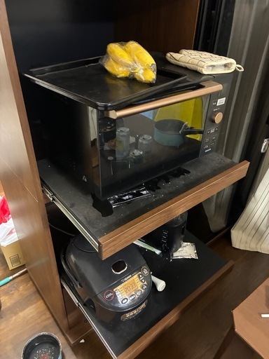 【LOWYA】ハイタイプ食器棚