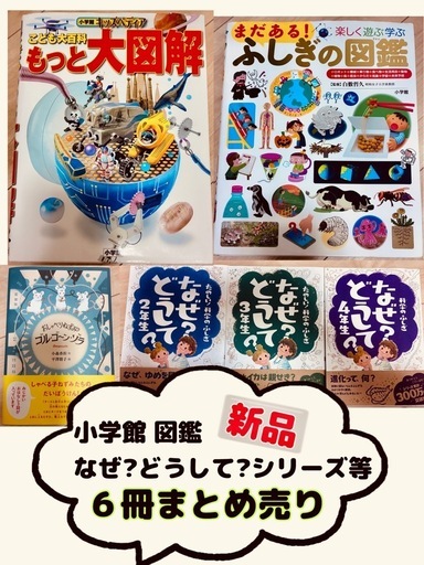 【新品】小学館図鑑&児童書など6冊まとめ売り