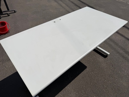 PLUS オフィス用 スチール OA デスク SP-T147 WH ホワイト 引出2杯 W1400 D700 H700 2点あります！ 中古品 プラス オフィス家具 ④