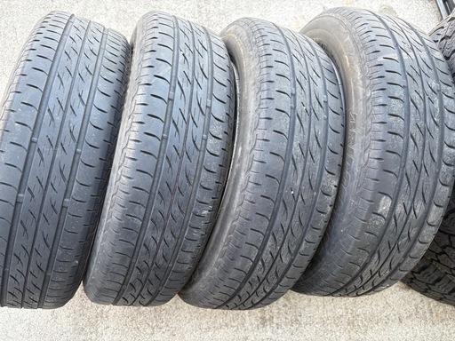 ホンダの軽自動車に NBOX純正アルミホイール BS 155/65R14 4本 2018年製 6-7分山程度